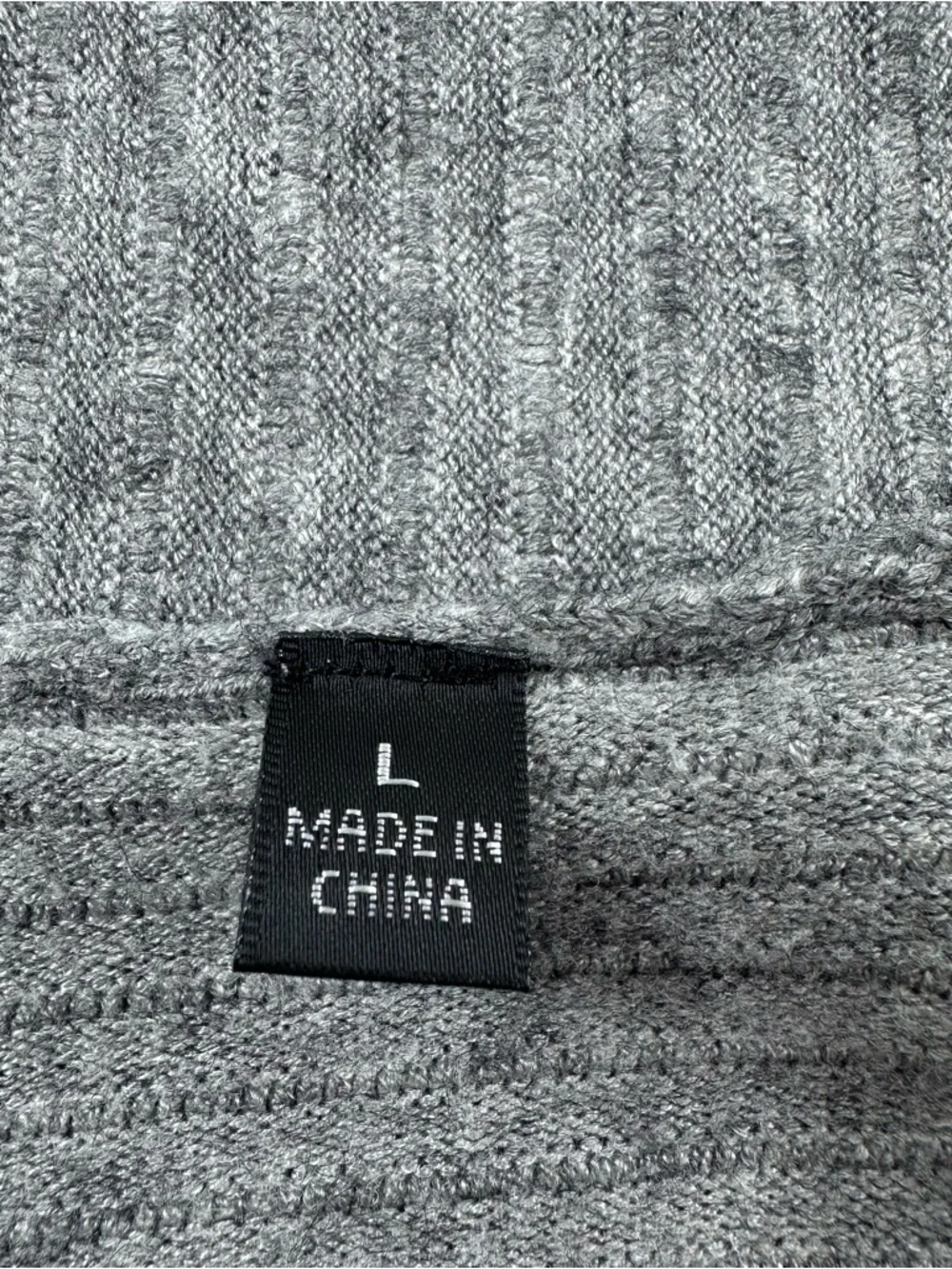 Cyrus Grey Ribbed Open-Front Cardigan - Picture 4 of 8